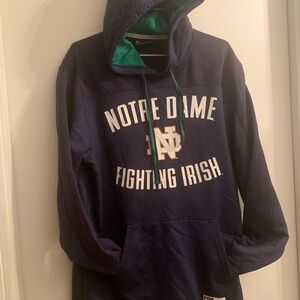 Under Armour Notre Dame Fighting Irish Dark Blue Authentic hoodie Size Large